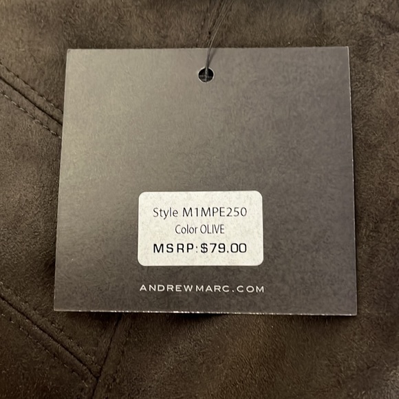 SOLD - NWT Marc New York Andrew Marc Olive Green Velvet Fake Gold Buttons Pants - Picture 7 of 8